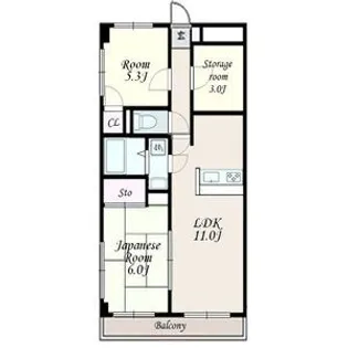 マルギガーデン【2階】の間取り