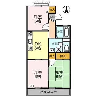 セジュール彩【2階】の間取り