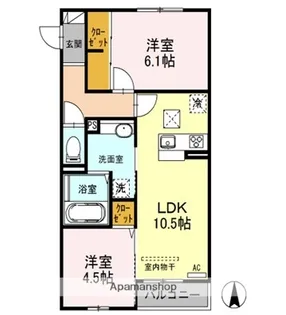 ARTENSIA【3階】の間取り