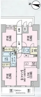 アーバンスカイライン大宮(英語表記同物件を編集)【10階】の間取り