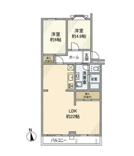 東武大宮公園サンライトマンション弐番館【2階】の間取り