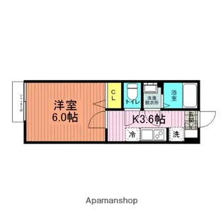 グランコート【109号室】の間取り
