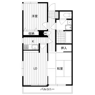 奈良町ハイツ【3階】の間取り