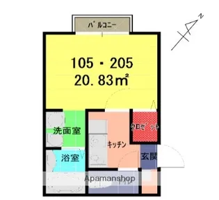 グランデ指扇【1階】の間取り
