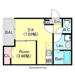 ジーメゾン大宮三橋【3階】の間取り
