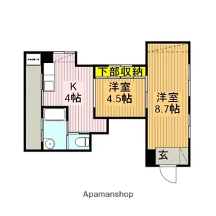 石田ハイツⅡ【1F号室】の間取り