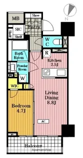 大宮スカイ&スクエア ザ・タワー【10階】の間取り