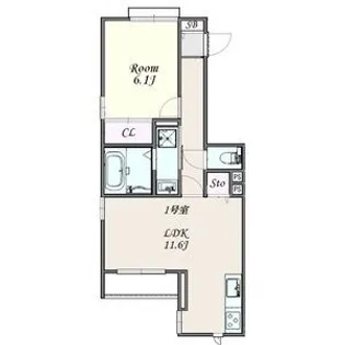 ヴィラ大宮【3階】の間取り