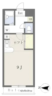 アルバニー荻嶋【205号室号室】の間取り