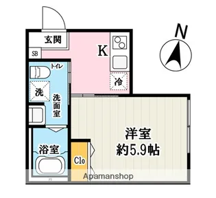 メゾン・ダルジャン西大宮【3階】の間取り
