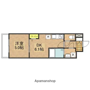 メイクマイデイ大成【403号室】の間取り