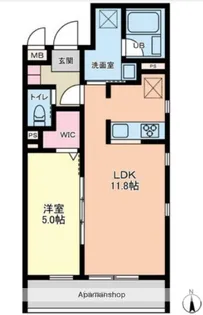 マイエス櫛引【1階】の間取り