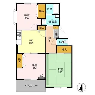 ヴァンベール山口 A【2階】の間取り