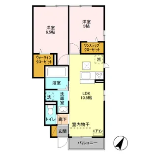 シャイン・カワナベ【1階】の間取り