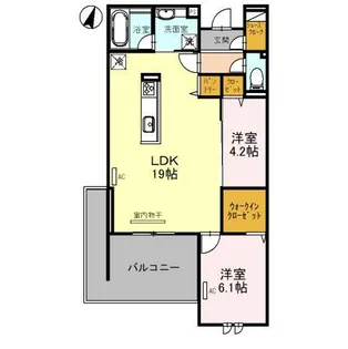 BELLEVILLE桜木町【2階】の間取り