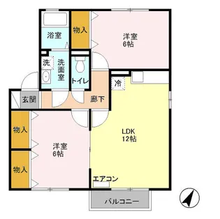 コートビビット【2階】の間取り
