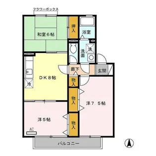 アークヒルズ B【1階】の間取り