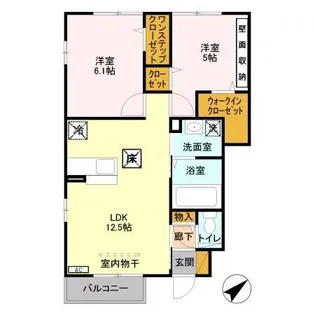 コートプラセール A【1階】の間取り