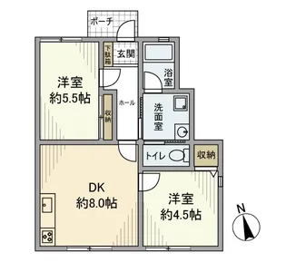 フィオーレ盆栽【1階】の間取り