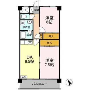 ソレアードミシマ【204号室】の間取り