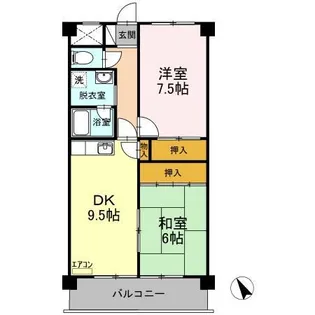 ソレアードミシマ【104号室】の間取り