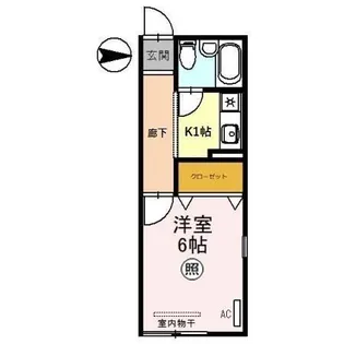 パフィオニッシン【2階】の間取り