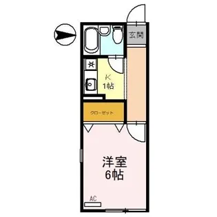 パフィオニッシン【1階】の間取り