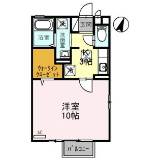 プリムヴェール・シャンテ【1階】の間取り