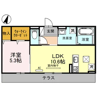ルミエール【1階】の間取り