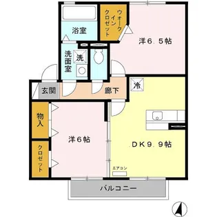 プラムヒルズ【2階】の間取り