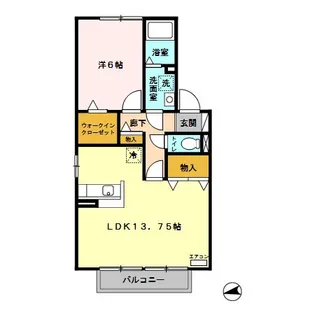 URBAN COURT A【2階】の間取り