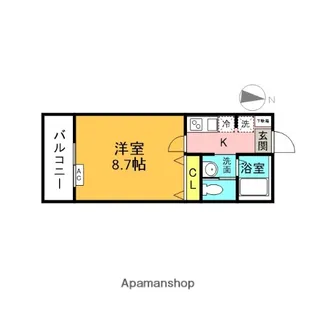 ティアラ西大宮【3階】の間取り