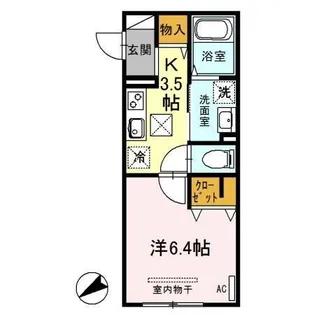 ホワイトヴィラ【1階】の間取り