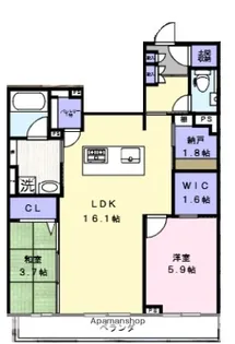 LA MAISON KANON桜木町【2階】の間取り