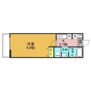 パルジェ日進Ⅱ【101号室】の間取り