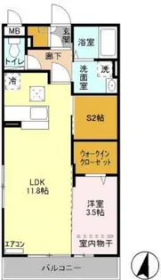 グレース コート【1階】の間取り