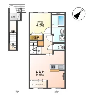 ベッシア・ノーブル【2階】の間取り