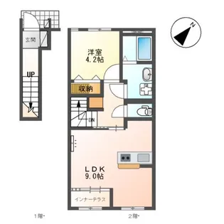 ベッシア・ノーブル【2階】の間取り