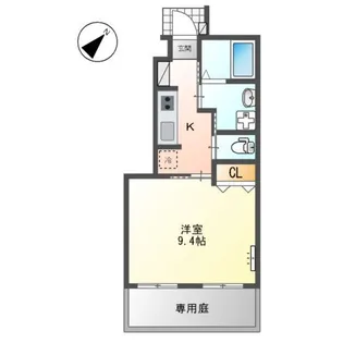 ベッシア・ノーブル【1階】の間取り