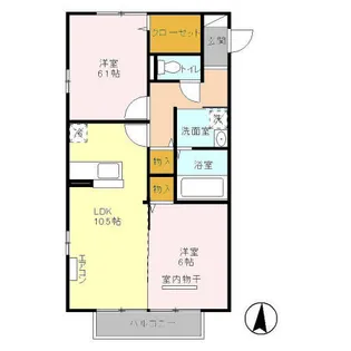 グランシャリオ E【2階】の間取り