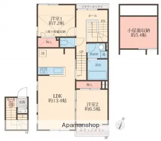 アイビスコートⅡ【2階】の間取り