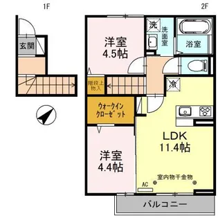 SOLANA彩【2階】の間取り