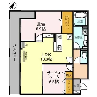 ウィスタリア・オクト【2階】の間取り