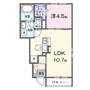 オルタンシア・チェーロ【1階】の間取り