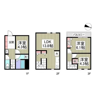 REGINA大宮【1階】の間取り