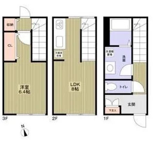 MOKーTERRACE西大宮 A棟【1階】の間取り