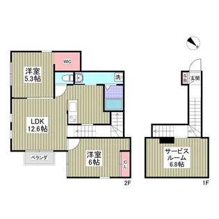 LYS BLANC【1階】の間取り