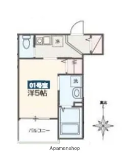 MELLAS日進【101号室】の間取り