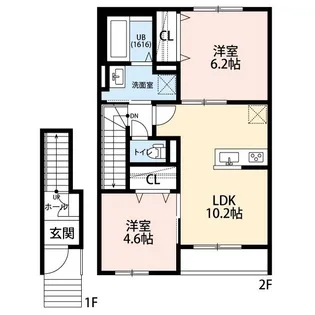 FORESTーK【2階】の間取り