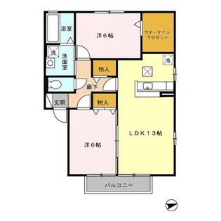 グリーンスクエア D【1階】の間取り